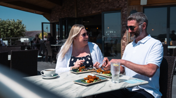 Couple at The Sandpiper at Queensberry Bay