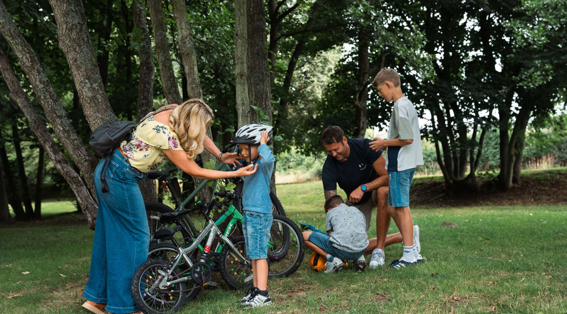 Family cycling holiday