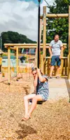 Childrens outdoor play park at Riverside 