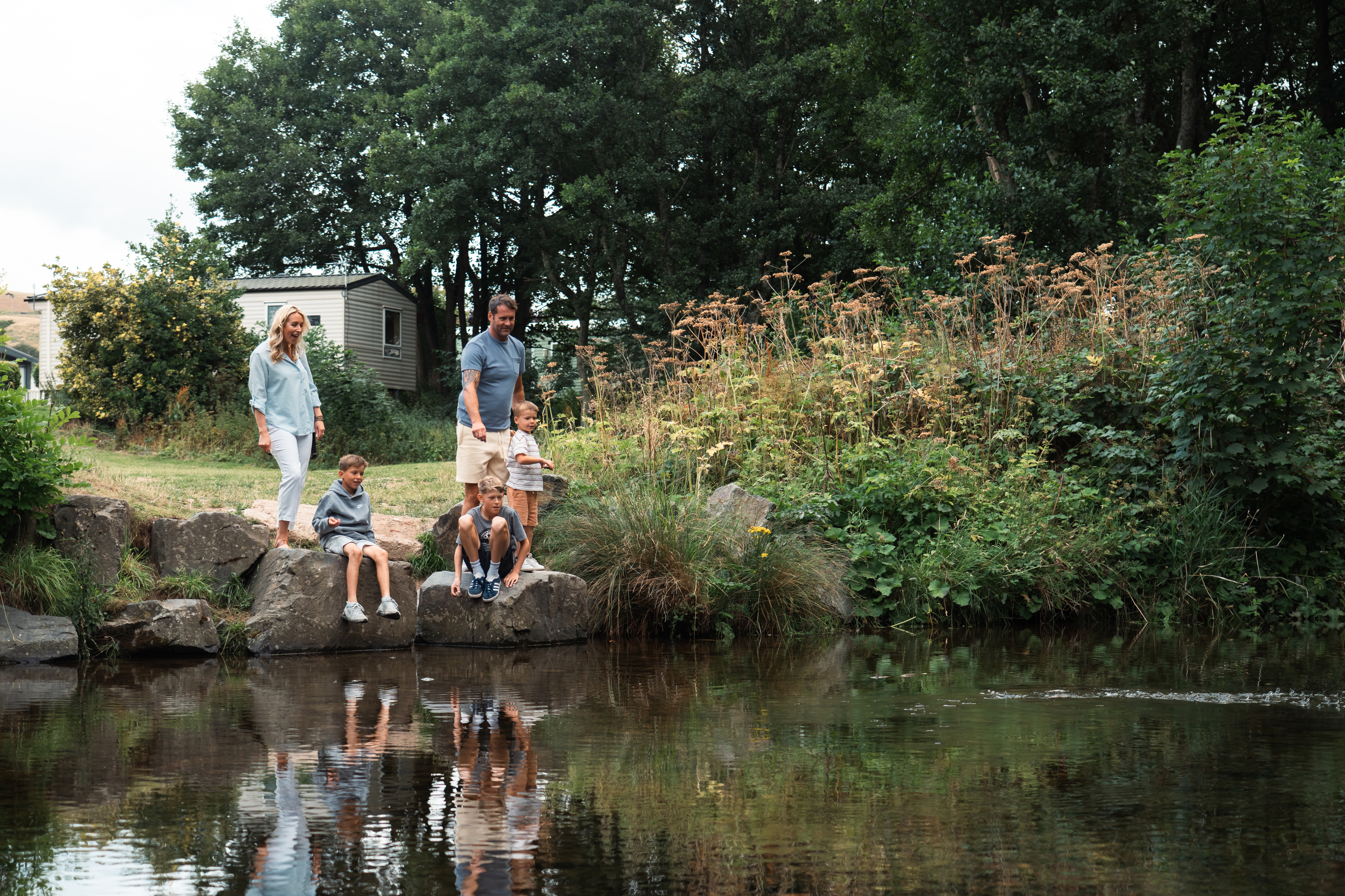 Family at Riverside