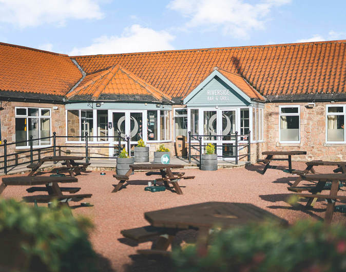 Riverside bar and restaurant