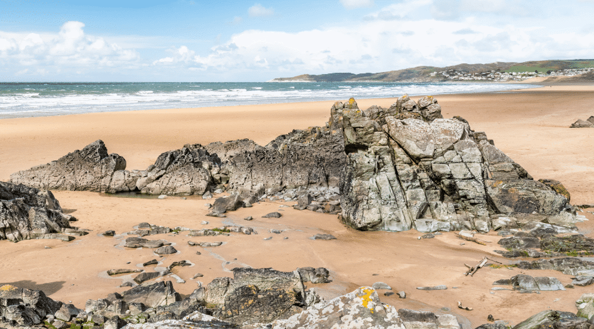 Woolacombe Beach rocks