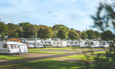 Touring vans and motorhomes at Verdant Leisure