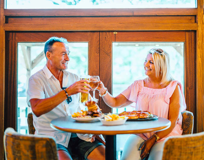 The Riverview bar and restaurant