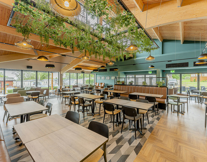 The Drift Inn tables in the bar and restaurant 