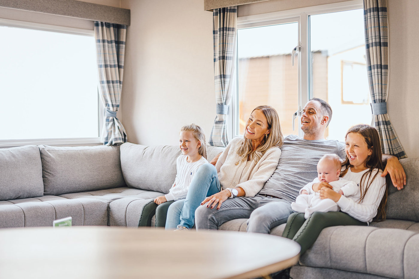 Holiday caravan family accommodation