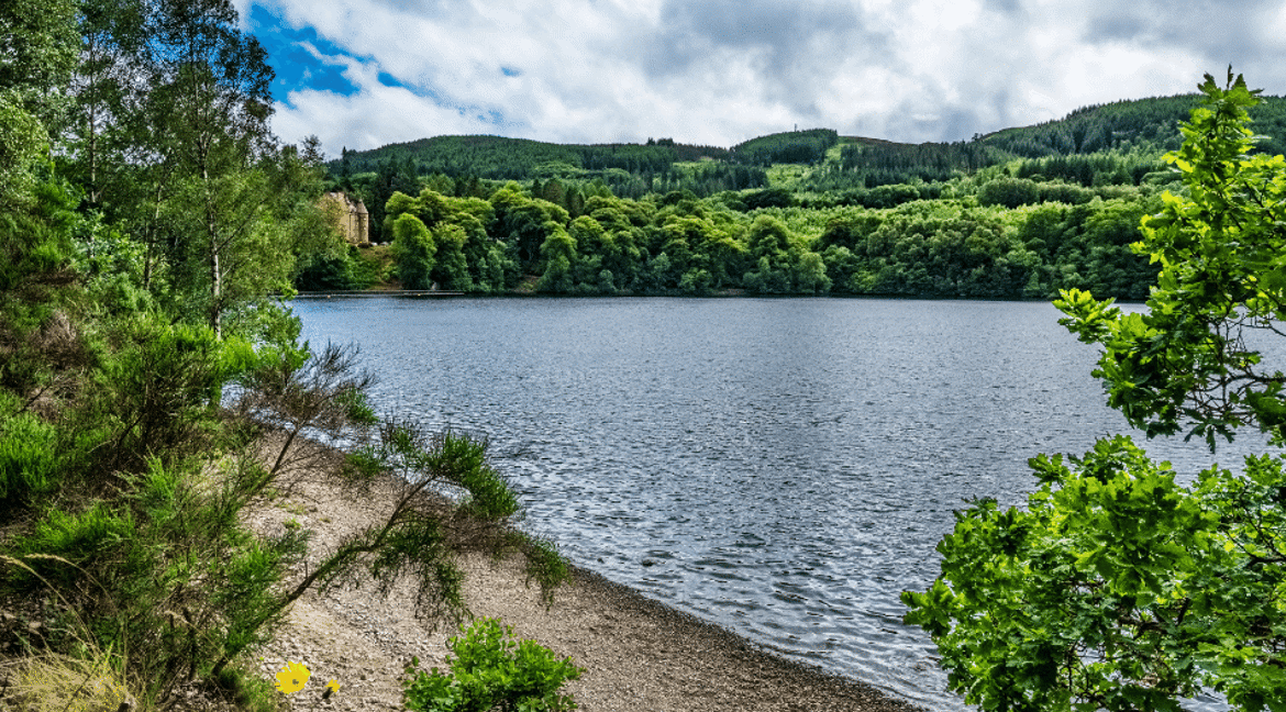 Faskally Woods lake