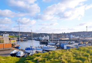 boats on Eyemouth harbour