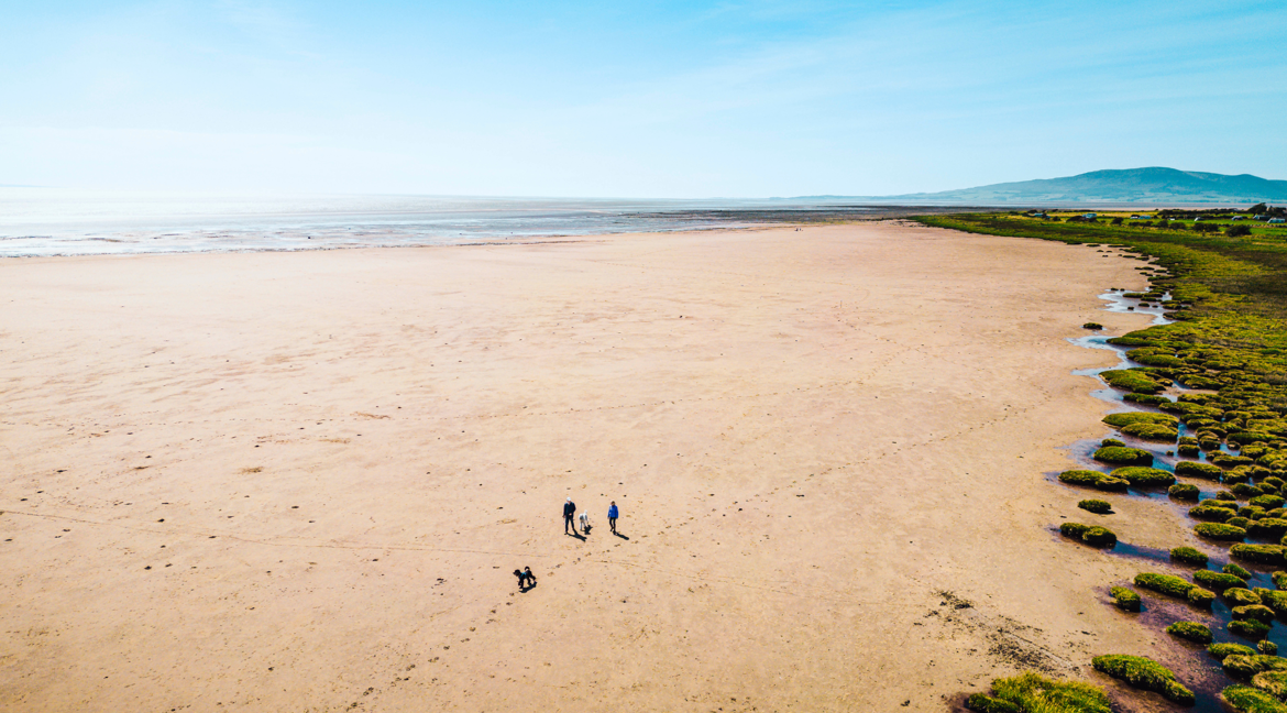 Powfoot Beach in Dumfriesshire 