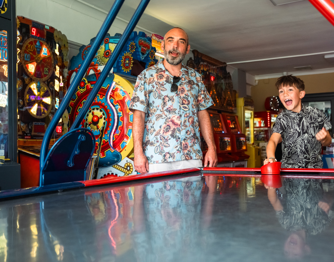 Air hockey at Viewfield Manor