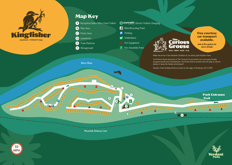 Kingfisher holiday Park Map