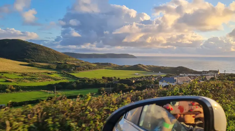 View of Woolacombe in summer