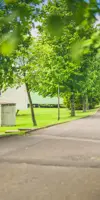 Trees and caravans at Viewfield Manor Leisure Park 