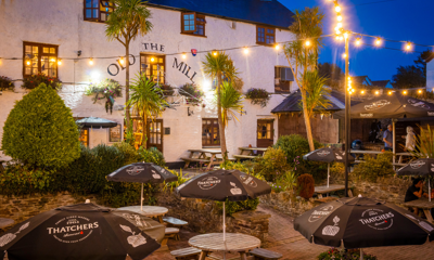 The Old Mill Pub beer garden