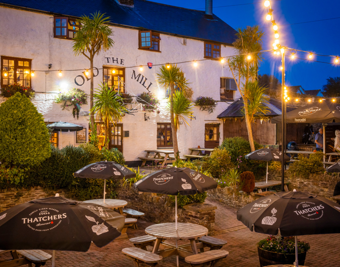 The Old Mill Pub beer garden